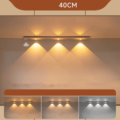 Wireless LED Stick-On Motion Sensor Charging Shoe Closet Light Bar