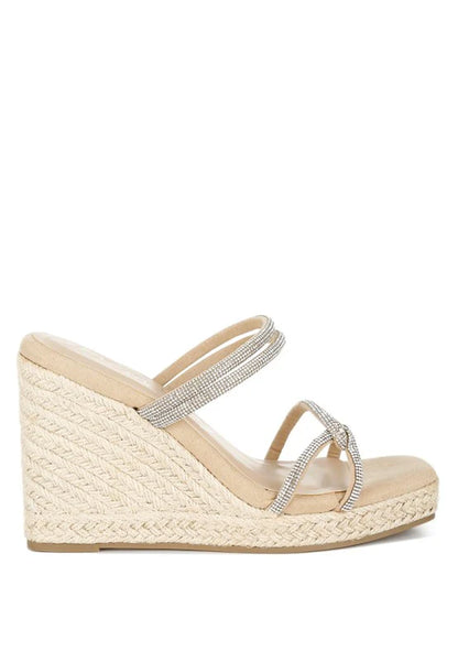 Enocha Rhinestones Embellished Espadrilles